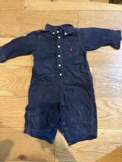 ラルフローレン　長袖　ロンパース　ネイビー　80cm