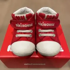 miki HOUSE ミキハウス ベビーシューズ 赤 12.5