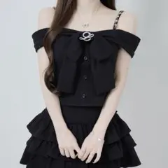 ルミニョンRibbon off-shoulder Bijou camitop - メルカリ