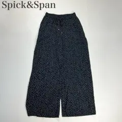 スピックアンドスパン 美品 ドット ウエストゴム イージー レーヨンパンツ