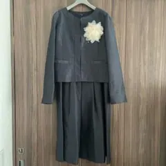 PLIQUA フォーマルジャケット・ワンピースセットアップ ネイビー 日本製