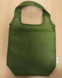 保冷バッグ　エコバッグ　ファスナー　内ポケット　グリーン