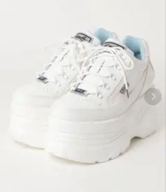 ヨースケYOSUKE 厚底スニーカー ホワイト 24.0cm 美品