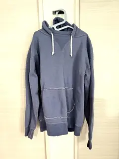 ダークブルー フード付きパーカー