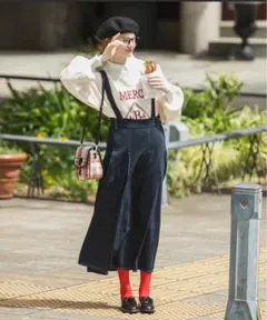 bonlecill ジャンパースカート デニム