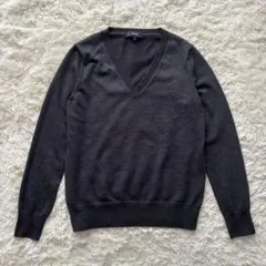 【美品】theory セオリー Vネックニット SILKY WOOL S 上質