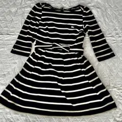 バーバリーブルーレーベル　ボーダー柄ワンピース 38