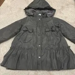女の子　100 かわいいダウン　ブラック