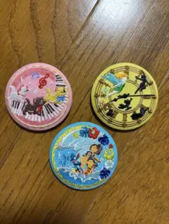本日発送◯ディズニー　刺繍バッジ3個セット　マリー　ティンカーベル　スティッチ