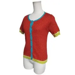 【伊製・美品】roberto collina/ロベルトコリーナ★半袖カーディガンのサムネイル