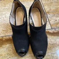 ｃａｒｉｎｏ　スエード オープントゥ ブーティ