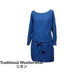 Traditional Weatherwear リボン 七分丈ワンピース リネンのサムネイル