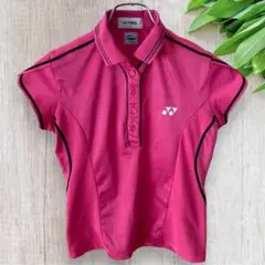 YONEX ポロシャツ スポーツウェア M 半袖 ワンポイント テニス ピンク