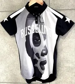 RUSSELUNO CIDAM ルチャマスク 半袖ポロシャツ ブラック系 0