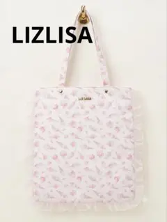 【非売品】LIZLISA アイスクリーム総柄 フリルトートバッグ ピンクのサムネイル