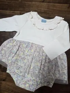 ベビー 服 女の子 80 ロンパース 長袖 ILEAIYE　花柄