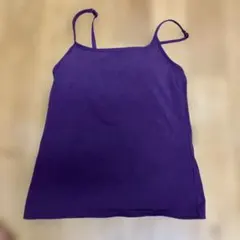 ユニクロ　カップ付き ブラトップパープル