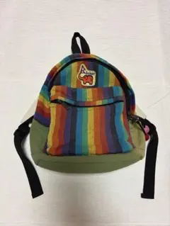 キッズ リュック カラフル ストライプ