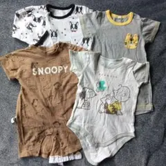 スヌーピー 　ロンパース 　４点セット　まとめ売り
