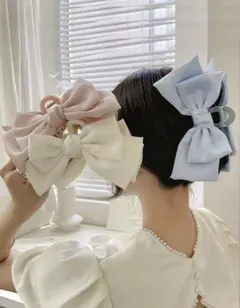 SHEINリボン型ヘアクリップ 3個セット