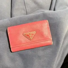 マ*キ様 PRADA ピンク レザー キーケース
