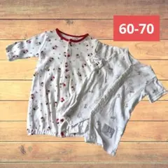 60㎝ ロンパース 2wayオール 2点セット ミッフィー くま 匿名配送