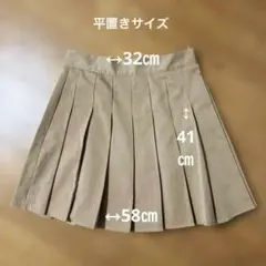 sheinベージュ プリーツスカート ミニ丈