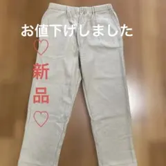 ♡新品♡レディース暖か軽いコーデュロイ カジュアルパンツ ライトグレーサイズ3L