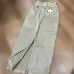 ■AZUL by moussy デニムスカート ハイウエストスリットスカート