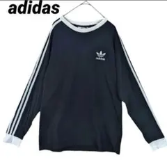 アディダス　ロンT トレフォイルロゴ　スリーライン　Мサイズ