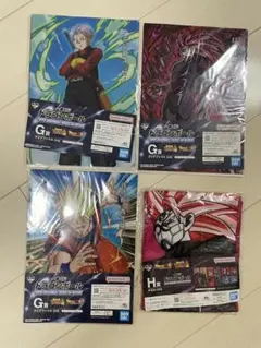スーパードラゴンボールヒーローズ 一番くじ　クリアファイル3点セット　タオル1点