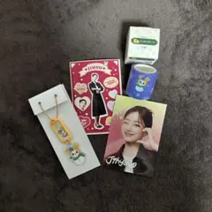 TWICE ジヒョ ネームタグキーホルダー テープ ブロマイド セット 一番くじ