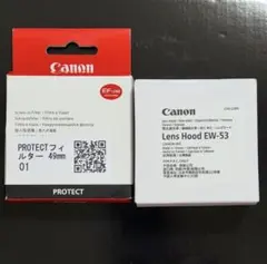 Canon レンズフード EW-53/Canon レンズフィルター49mm
