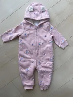 GAP 花柄ロンパース ピンク 6-12ヶ月