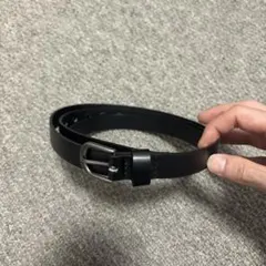 ブラックレザー調整可能ベルト