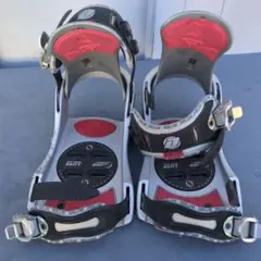 DEELUXE スノーボード ビンディング ホワイト/レッド　ジャンク