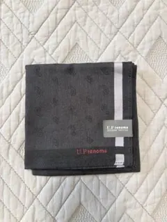 【新品】U.P renoma ハンカチ ペイズリー柄 ブラックのサムネイル