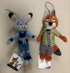 東京ディズニーリゾート ズートピア ニック&ジュディ ぬいぐるみバッジ