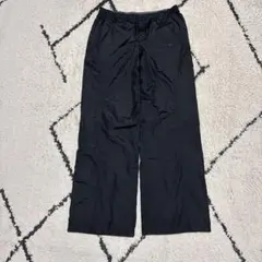 00s archive nike wide nylon pants y2k 黒 00s Nike Vintage Nylon Airmax Joggers Baggy Pants Y2K Drill