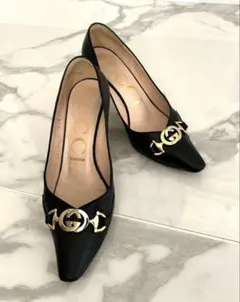 3日間売り切り！GUCCI ブラック ハイヒール　パンプス　22.5cm 35