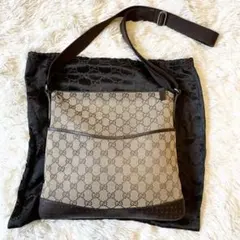 GUCCIグッチ ボディバッグ ウエストバッグgg レザー キャンバス デニム