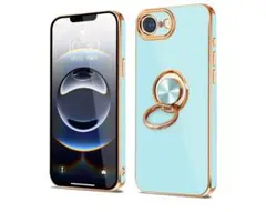 iPhone 17e/16e 携帯ケース リング付き 360°回転