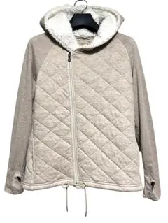 匿名発送　美品UGG アグ　ボアフードキルティングブルゾン　ベージュ　サイズXS