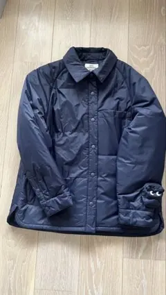 美品　ユニクロ✖️アニヤ　ネイビー中綿パフテックシャツジャケット S