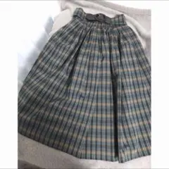 ◾︎アンアナザーアンジェラス ベルトチェックスカート