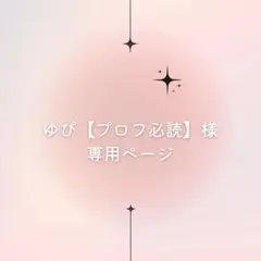 ゆぴ【プロフ必読】様専用ページ
