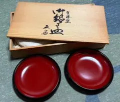 漆器 銘々皿 五客セット 木箱入 - メルカリ
