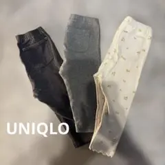 UNIQLO ユニクロ レギンス 10分丈 80 3枚セット 女の子 ベビー