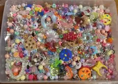 500g　ファンシービーズ　まとめ売り　ハンドメイド　カスタムボールペン