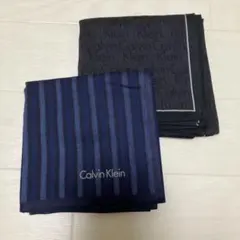 【未使用】Calvin Klein メンズハンカチ 2枚セット